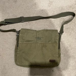 Ben Sherman canvas messenger bag